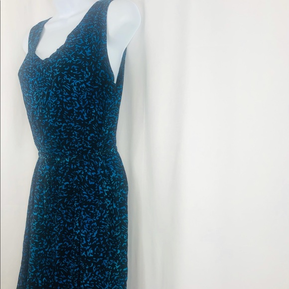 Kimberley’s Travels Rayon patterned sleeveless mini shift dress L - Picture 3 of 15
